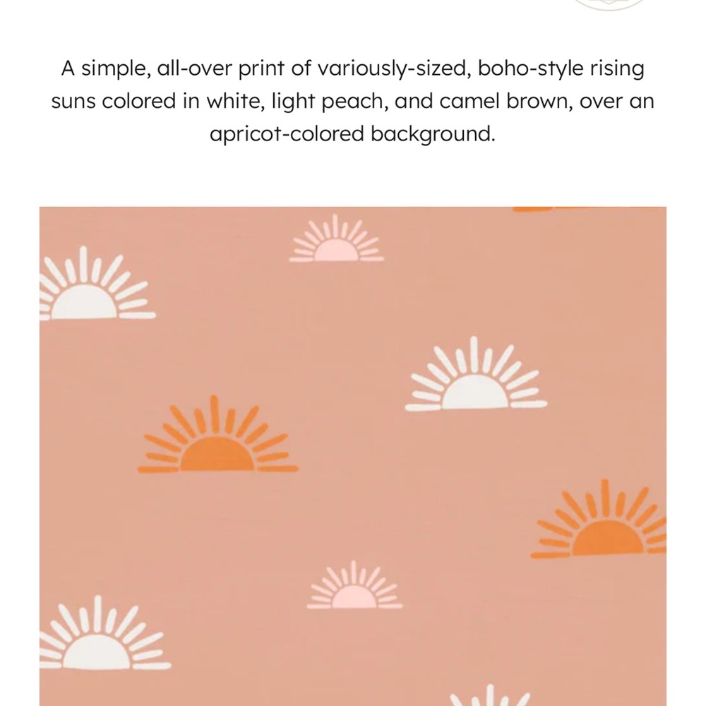 Toddler boho sun pillowcase BNIB